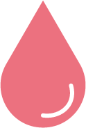Icon of a red droplet representing mineral sunscreen that reflects UV rays.