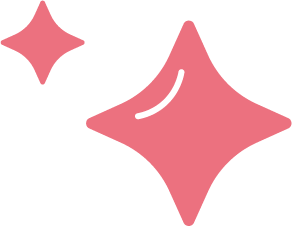 Icon of a sparkle or glow, representing invisible finish and glow-friendly texture.